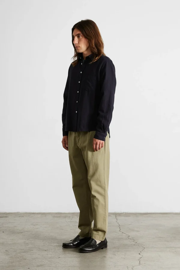 Fashion Edmmond Studios Adam Shirt Plain Navy