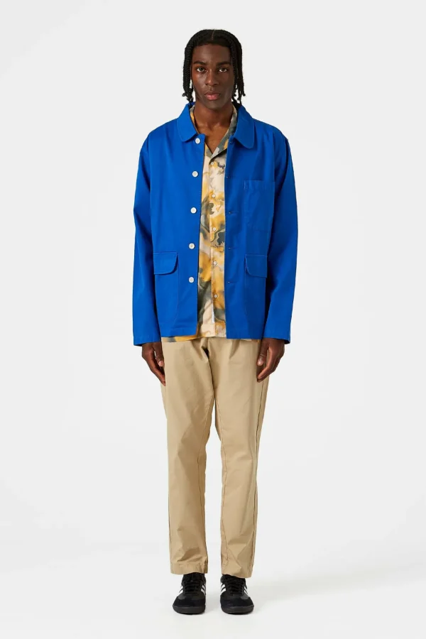Shop Edmmond Studios Albatros Jacket Plain Blue