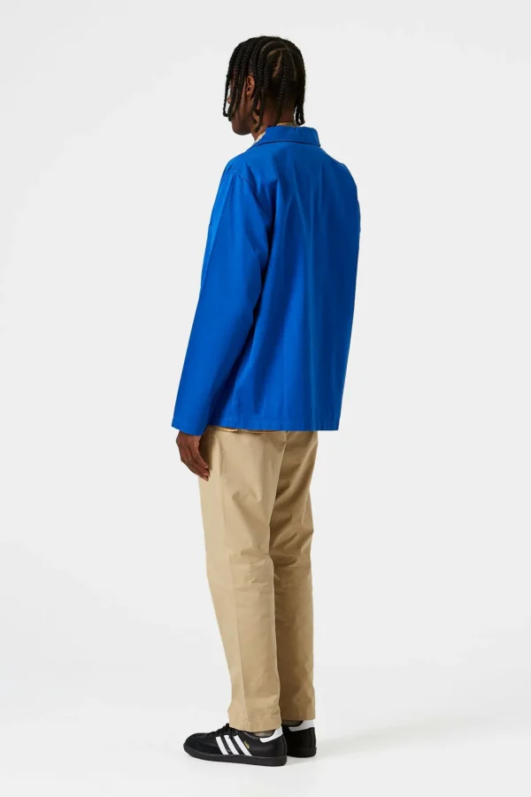 Shop Edmmond Studios Albatros Jacket Plain Blue