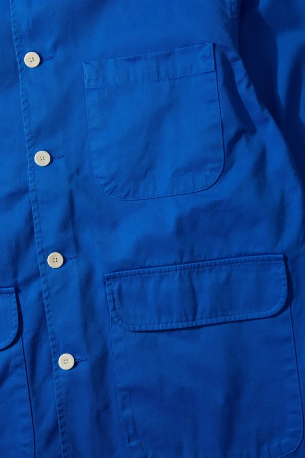 Shop Edmmond Studios Albatros Jacket Plain Blue