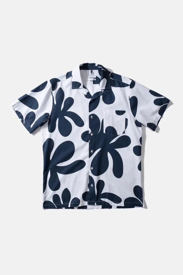 Best Edmmond Studios Alice Short Sleeve Shirt Printed Navy