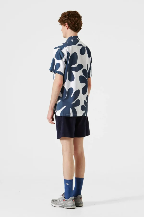 Best Edmmond Studios Alice Short Sleeve Shirt Printed Navy