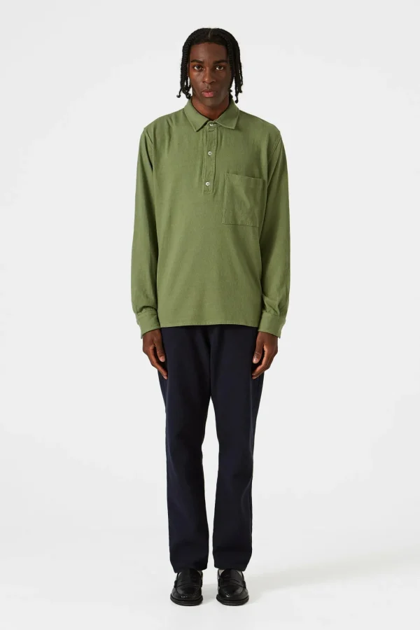 Best Edmmond Studios Andy Shirt Plain Olive