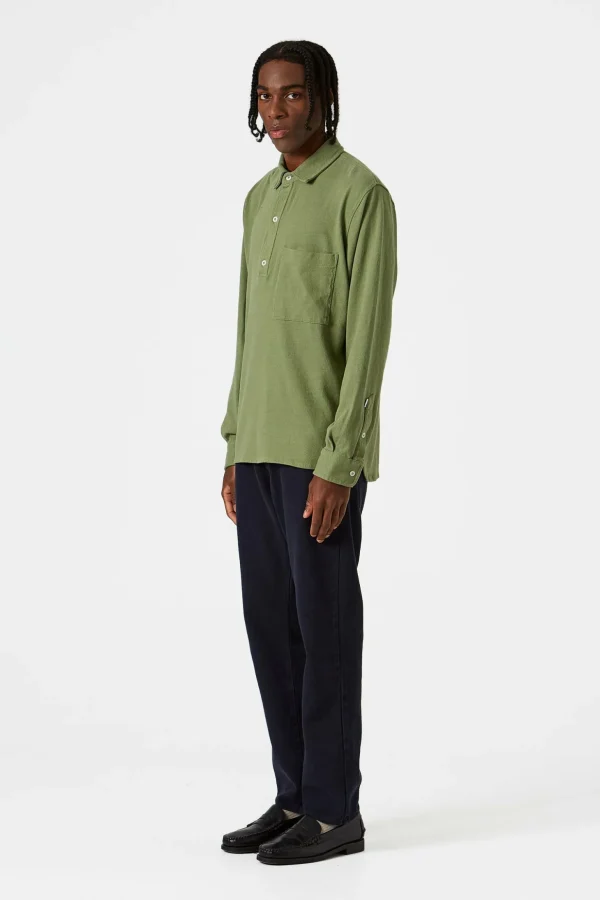 Best Edmmond Studios Andy Shirt Plain Olive