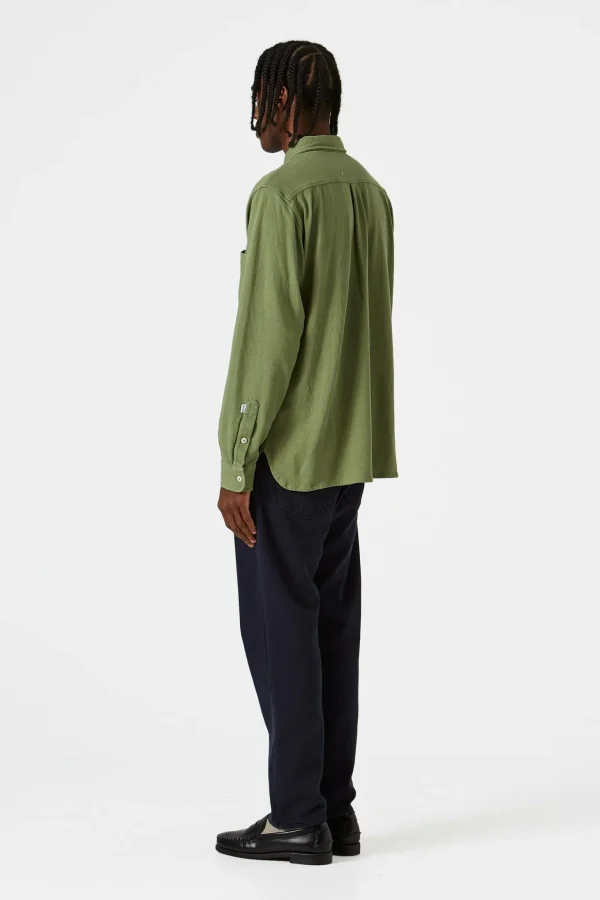 Best Edmmond Studios Andy Shirt Plain Olive