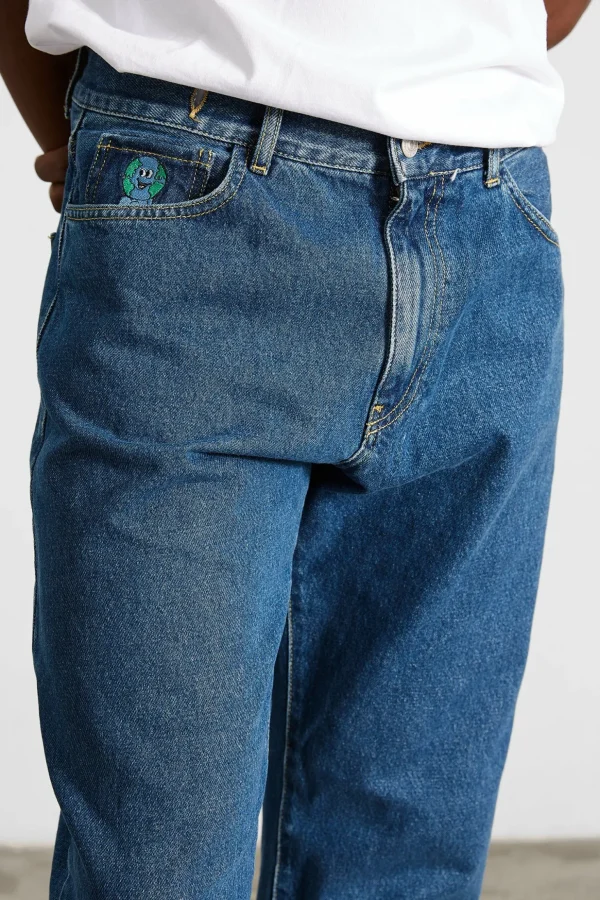 Hot Edmmond Studios Avail Pants Denim Plain Bleach