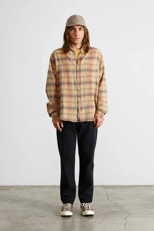 Shop Edmmond Studios Avail Pants Plain Navy