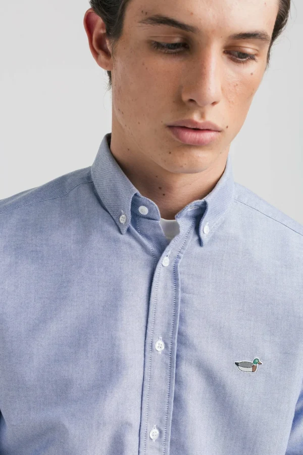 Sale Edmmond Studios Bd Shirt Duck Patch Light Blue