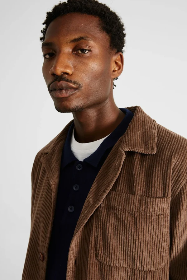 Online Edmmond Studios Bline Jacket Cord Plain Brown
