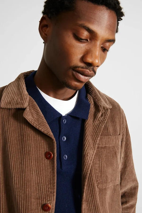 Online Edmmond Studios Bline Jacket Cord Plain Brown