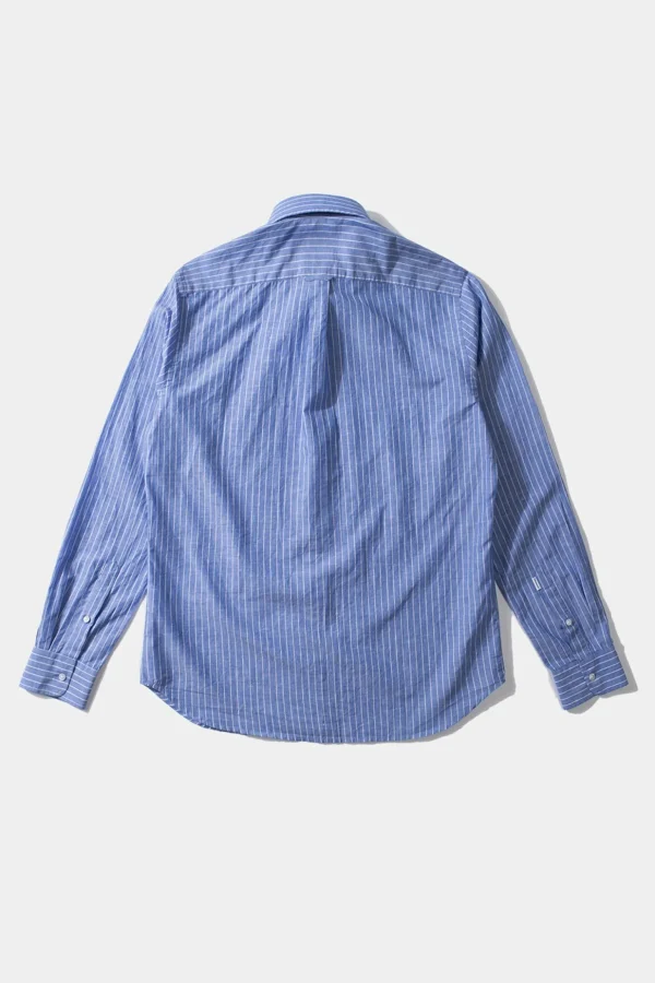 Hot Edmmond Studios Bold Shirt Vertical Stripes Blue