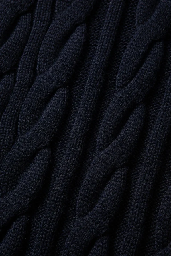 Outlet Edmmond Studios Braided Vest Plain Navy