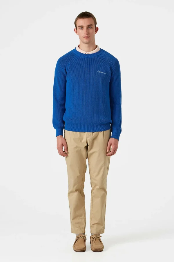 Online Edmmond Studios Canale Sweater Plain Blue