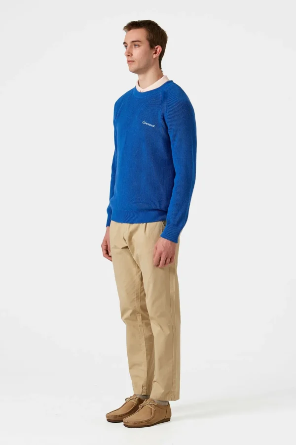 Online Edmmond Studios Canale Sweater Plain Blue