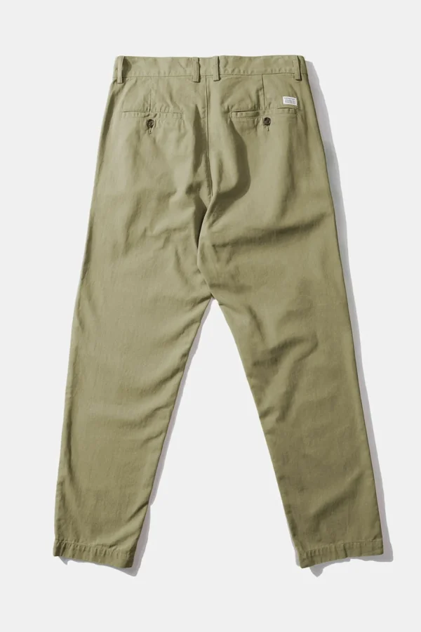 Best Edmmond Studios Chino Herringbone Plain Khaki