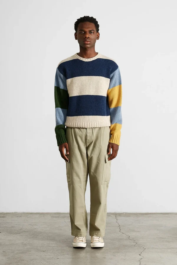 Outlet Edmmond Studios Clown Sweater Colour Block Navy