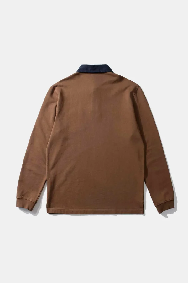 Sale Edmmond Studios College Polo Plain Brown