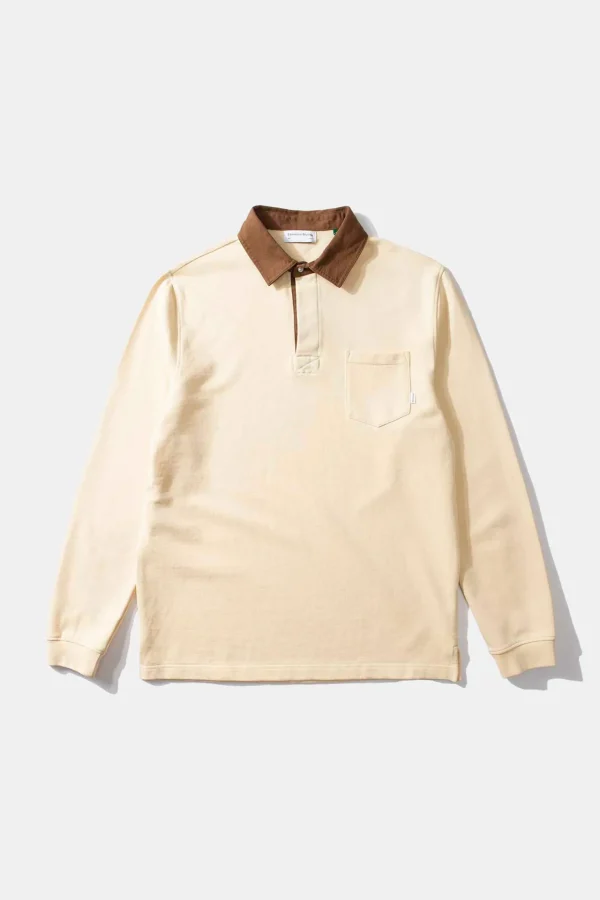 Outlet Edmmond Studios College Polo Plain Vainilla