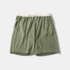 New Edmmond Studios Contrast Terry Shorts Plain Olive