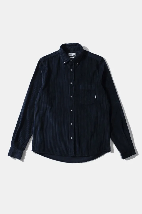 Best Sale Edmmond Studios Cord Shirt Plain Navy