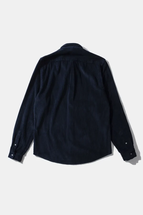 Best Sale Edmmond Studios Cord Shirt Plain Navy