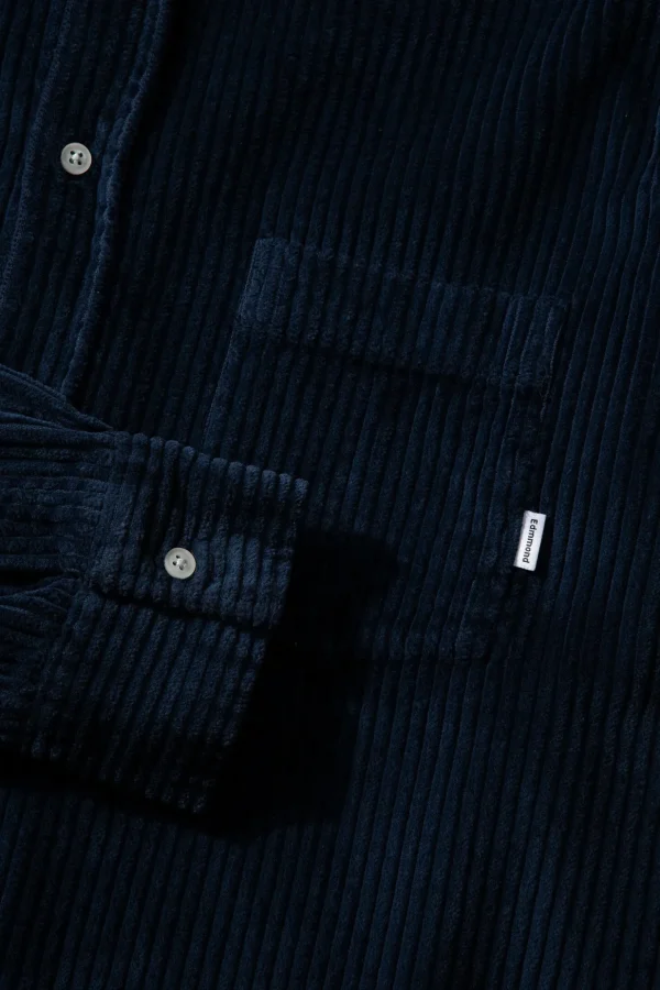 Best Sale Edmmond Studios Cord Shirt Plain Navy