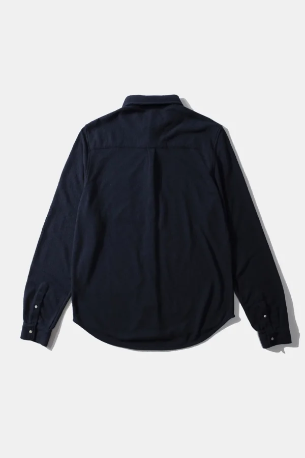 Sale Edmmond Studios Crisp Shirt Plain Navy
