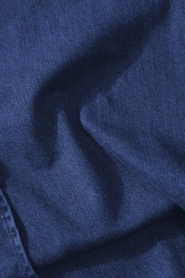 Outlet Edmmond Studios Day Shirt Denim Plain Stonewash