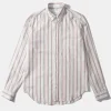 Outlet Edmmond Studios Day Shirt Stripes Plain Off White