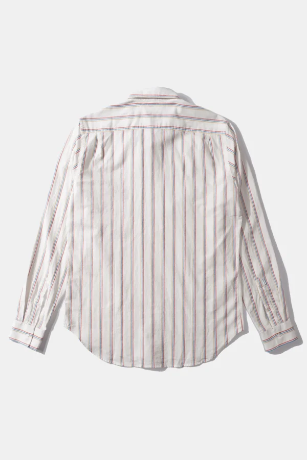 Outlet Edmmond Studios Day Shirt Stripes Plain Off White