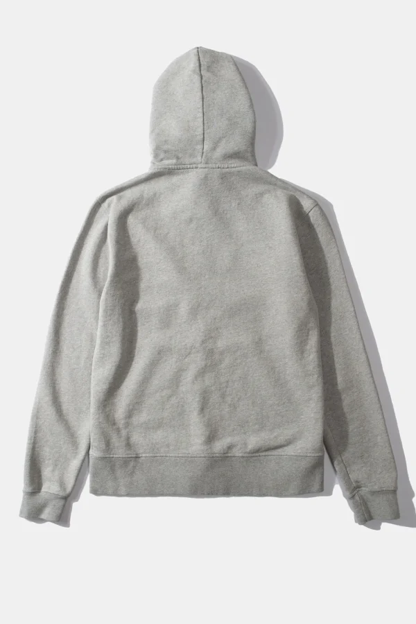 Best Sale Edmmond Studios Duck Patch Zip Hoodie Plain Grey