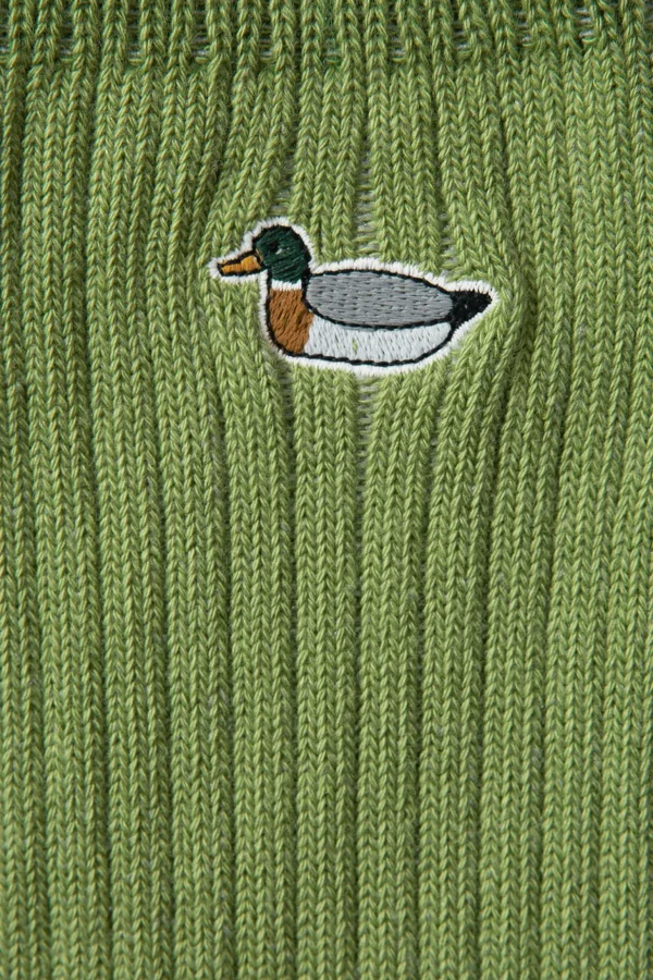Best Sale Edmmond Studios Duck Socks Plain Green