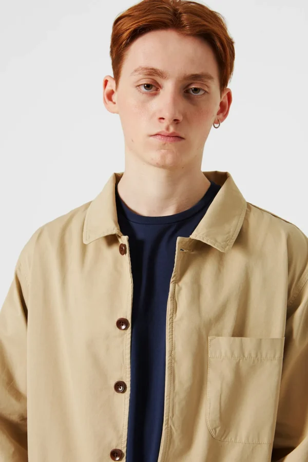Outlet Edmmond Studios Dune Jacket Plain Beige
