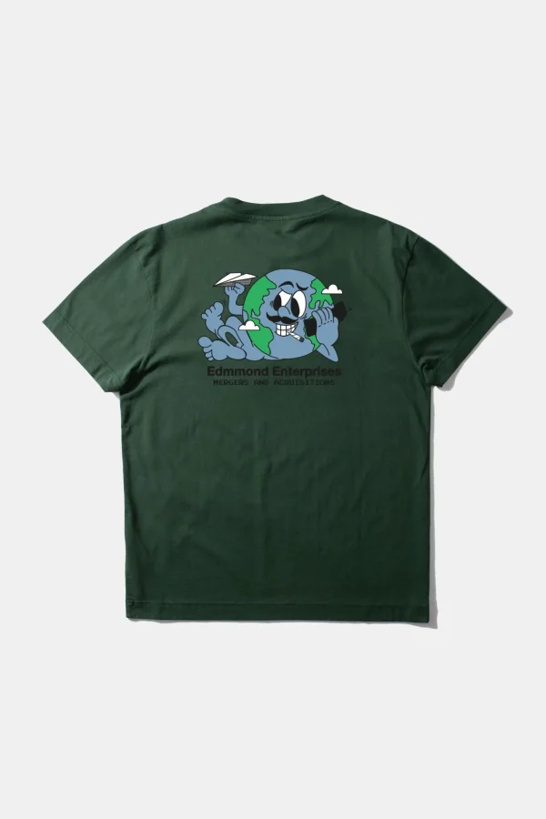 Clearance Edmmond Studios Enterprises Tee Plain Dk Green