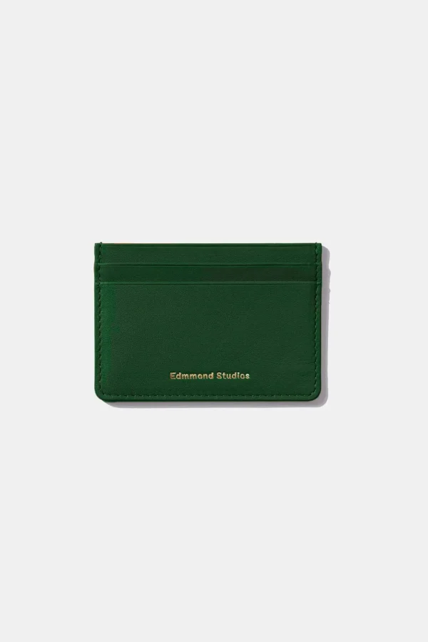 New Edmmond Studios Fold Card Holder Plain Dk Green