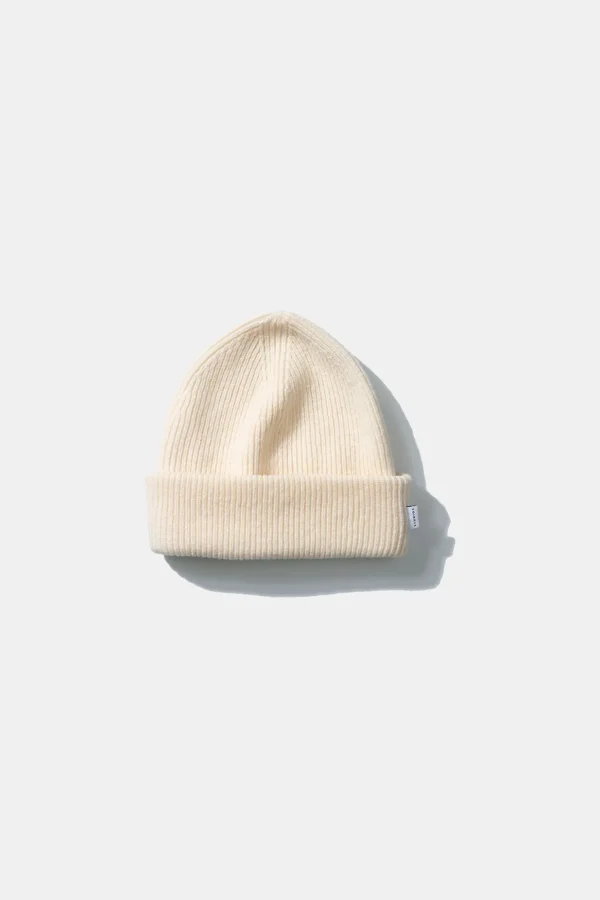 Discount Edmmond Studios Knit Beanie Plain Beige