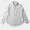 Cheap Edmmond Studios Linen Shirt Plain White