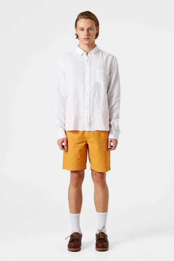 Cheap Edmmond Studios Linen Shirt Plain White