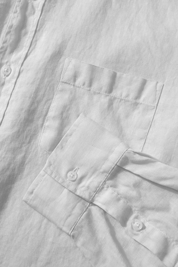 Cheap Edmmond Studios Linen Shirt Plain White