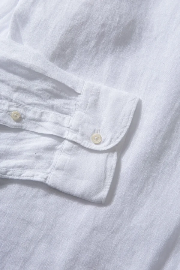 Sale Edmmond Studios Linen Shirt Plain White