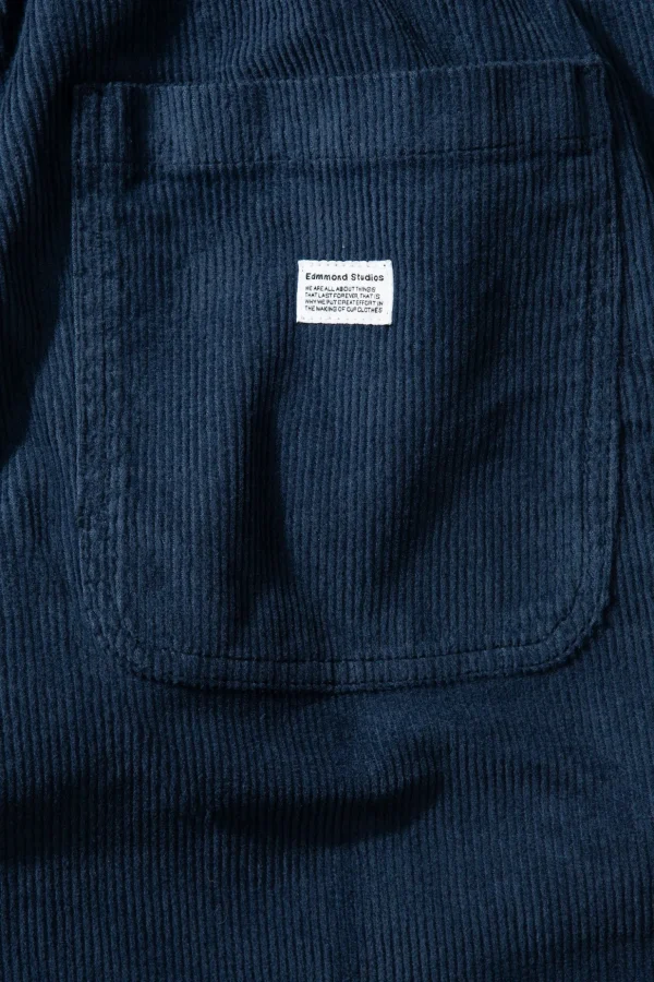 Cheap Edmmond Studios Marvin Pants Cord Plain Navy
