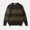 Flash Sale Edmmond Studios Multi Stripes Sweater Plain Brown