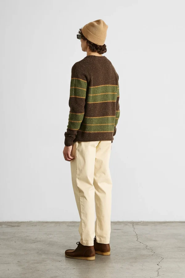 Flash Sale Edmmond Studios Multi Stripes Sweater Plain Brown