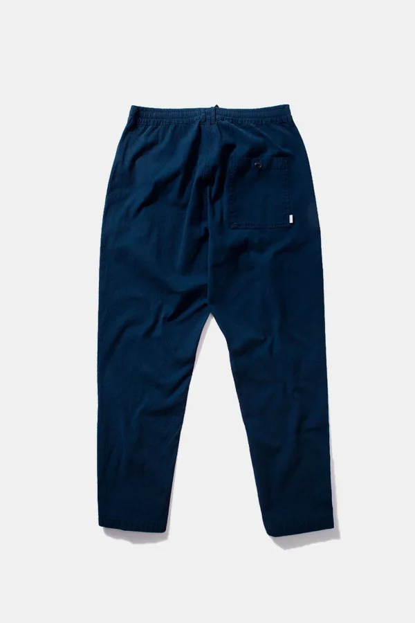 Cheap Edmmond Studios Murano Seersucker Pants Plain Navy