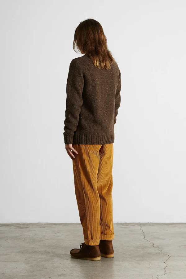 Shop Edmmond Studios Paris Sweater Plain Brown