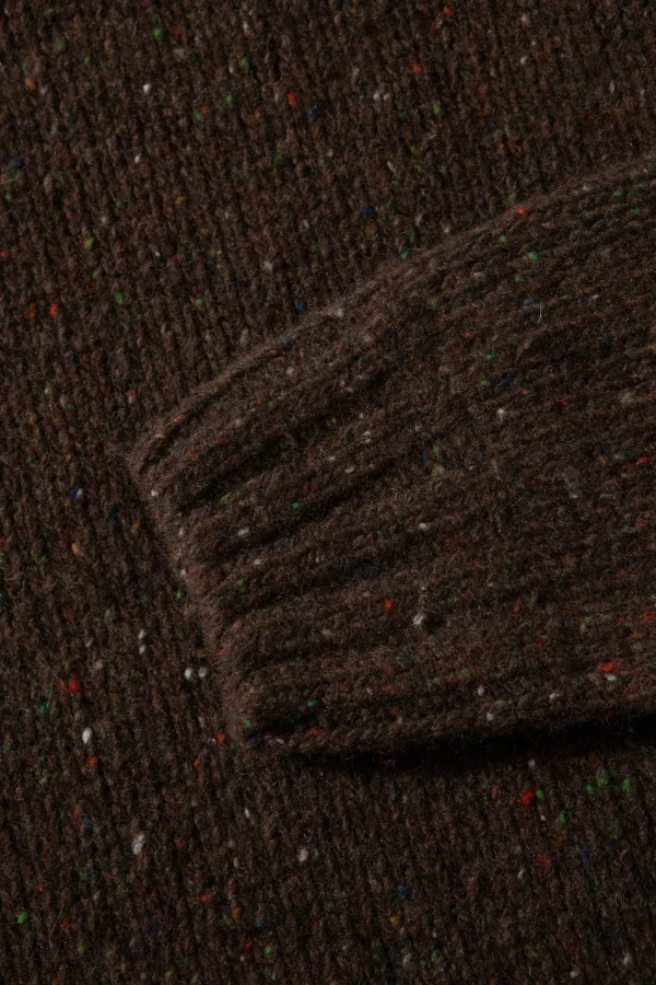 Shop Edmmond Studios Paris Sweater Plain Brown