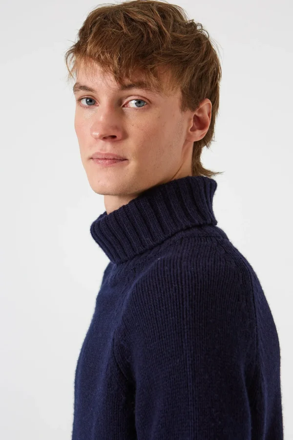 Online Edmmond Studios Paris Turtle Neck Plain Navy