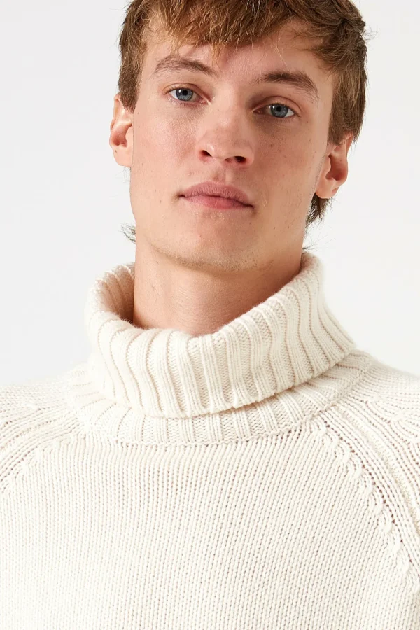 Cheap Edmmond Studios Paris Turtle Neck Plain Off White