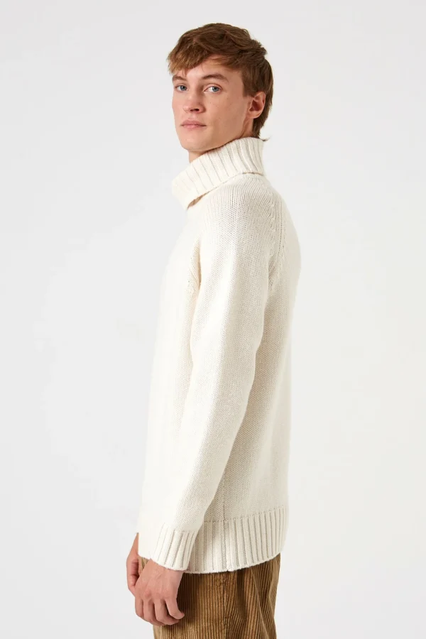 Cheap Edmmond Studios Paris Turtle Neck Plain Off White