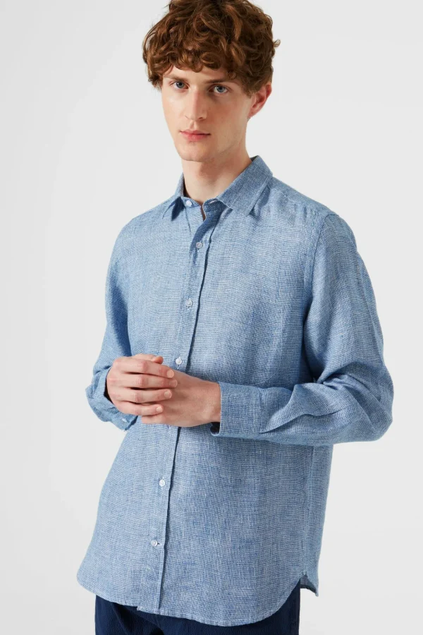 New Edmmond Studios Port Shirt Plain Blue